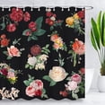 thumbnail image 1 of Flowers Shower Curtain Colorful Rose Shower Curtains Waterproof Washable Fbric, 1 of 6