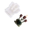 thumbnail image 1 of Flowers Silicone Mould Heart Tulips Candle Molds Ornament Molds Plasters Molds Casting Molds Epoxy Resin Molds, 1 of 7