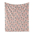 thumbnail image 1 of Flowers Soft Flannel Fleece Throw Blanket, Randomly Arranged Chamomile Floral Motifs Tender Elements Design, Cozy Plush for Indoor and Outdoor Use, 70" x 90", Blush Purpleblue, by Ambesonne, 1 of 5