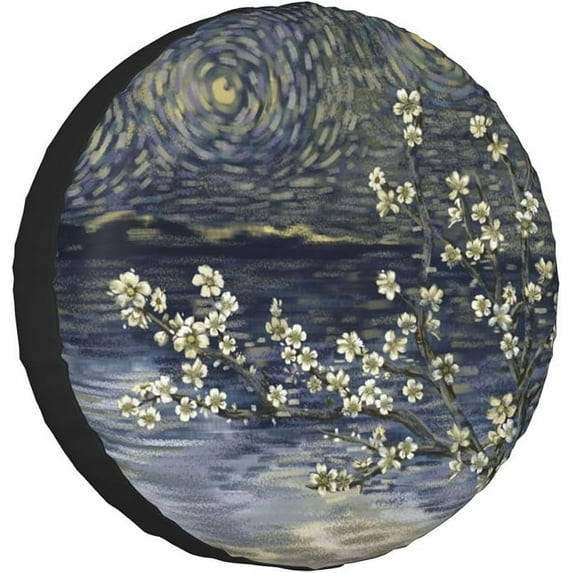 Flowers Spare Tire Cover Wheel Protectors for Decoration and Weather Protection for Trailers Rv SUV Truck Campervan Travel Trailer