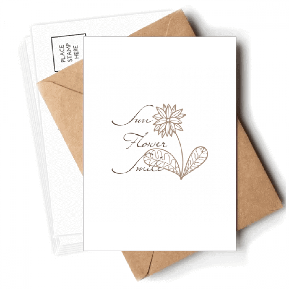 Flowers Sun Sle Handpainted Postcards Envelopes Blank Note Cards Mailing