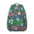 thumbnail image 1 of "Flowers & Sunflower Backpack - Stylish School Bag for Women, Large Capacity, Laptop Compartment, Water-Resistant, Comfortable Shoulder Straps", 1 of 6