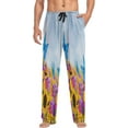 thumbnail image 1 of Flowers Sunflowers and Butterflies Men's Pajama Pants Lightweight Sleepwear Bottom Lounge Pants, 1 of 6