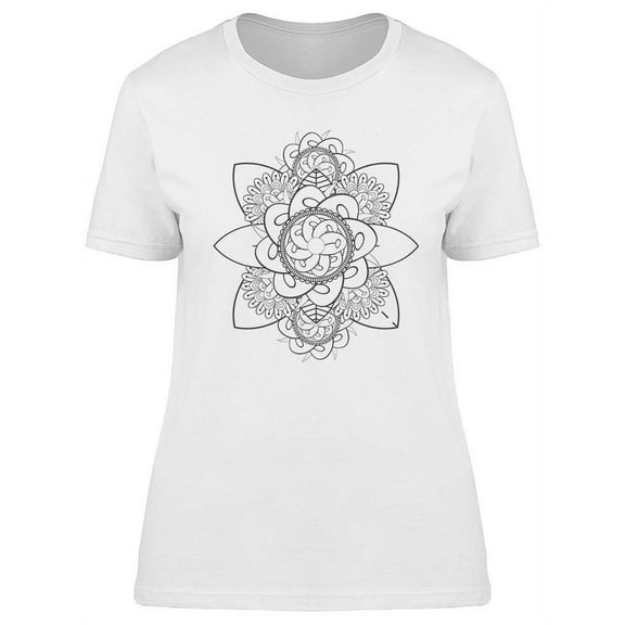 Flowers Tattoo Design T-Shirt Women -Image by Shutterstock, Female Small