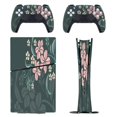 thumbnail image 1 of Flowers, Tropical, Pink, Dark Green PS5/PS5 Slim Digital Disc Skin Sticker For Console And Controller Skins, 1 of 7
