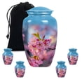 thumbnail image 1 of Flowers Urn, Keepsake Urns for Ashes Small, Urn Adult Human Ashes, cremation urns for human ashes, Memorial Urns for Human Ashes, burial urns for adult human ashes(Size - 10inch 1Pcs, 3inch 4Pcs), 1 of 1