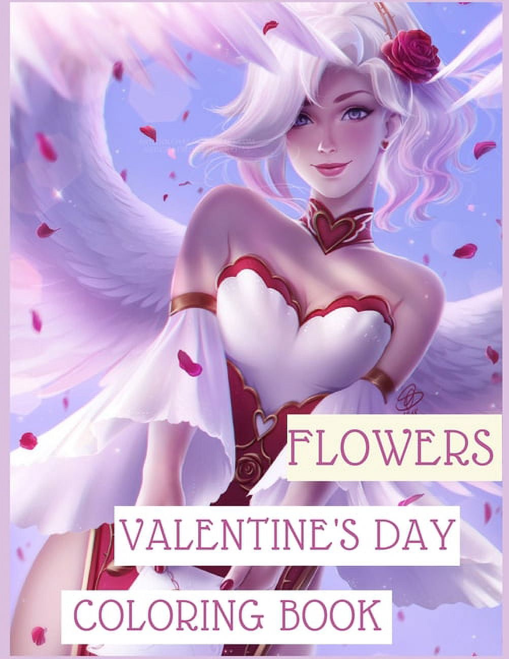 Flowers Valentine's Day coloring book : Activity Book (Design Originals) over 50 Designs from Flowers Valentine's Day ) super cloring book (Paperback)