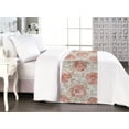 thumbnail image 1 of Flowers Vintage Bed Runner, Repetitive Bohemian Rose Pattern With Leaves Greenery Garden Art, Decorative Accent Bedding Scarf for Hotels Homes & Guest Rooms, King, Pale Rose Eggshell, by Ambesonne, 1 of 3