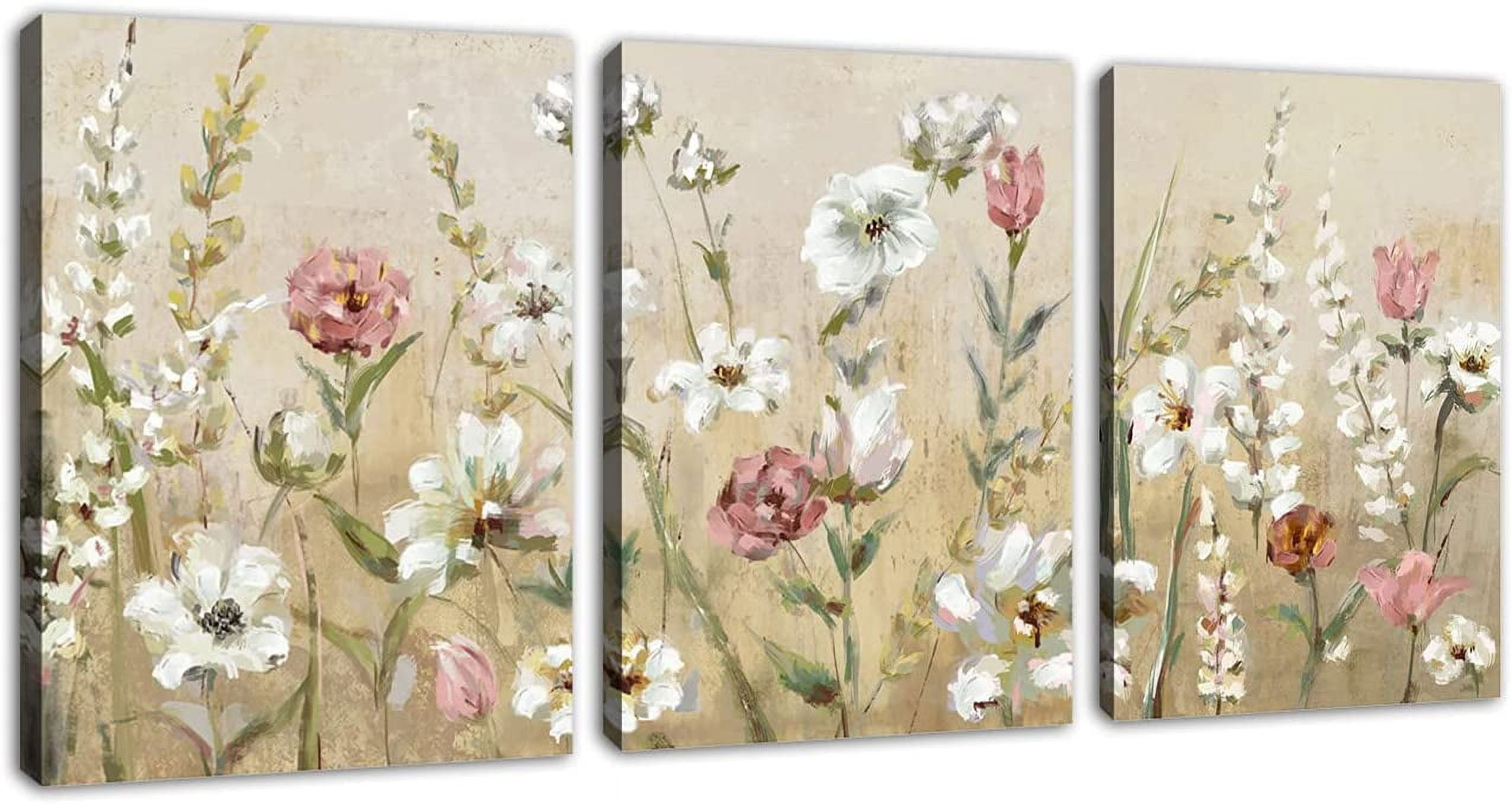 flowers-wall-art-pink-white-floral-canvas-pictures-elegant-blossom-wall