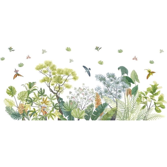 Flowers Wall Decals Wall Decor Boho Flower Stickers, Wildflower Dandelion Grass Wall Art Murals, 3D Flower Pattern Self-Adhesive Wall Stickers for Girls Bedroom Living Room Nursery Decor