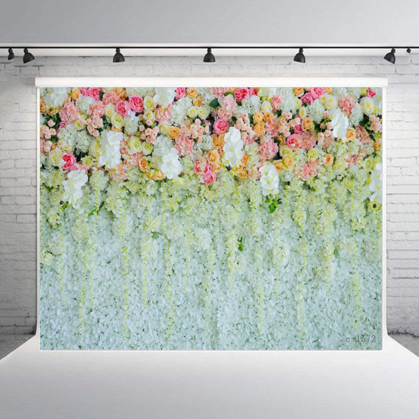 7x5 FT Western Train Track Photography Backdrop - Railroad Crossing Scene For Baby Showers, Birthdays, Parties 2 thumbnail image