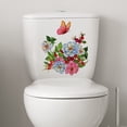 thumbnail image 1 of Flowers Wall Sticker Bathroom Toilet Sticker WC Removeble Sticker, 1 of 6