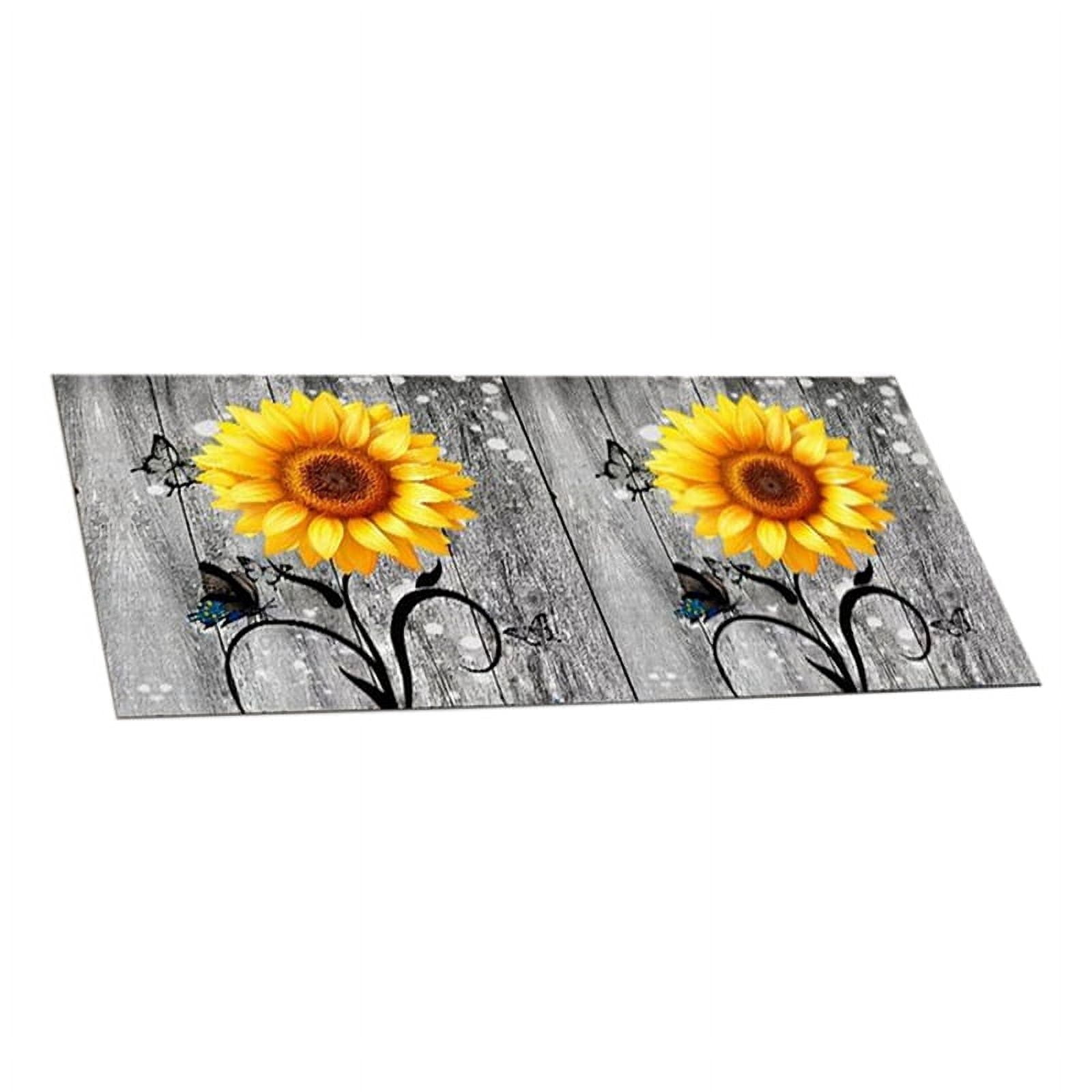 Flowers Washer Dryer Dust Cover Mat for Top Washing Machine Dust Cover Pad Fast Drying Absorbent Mat T