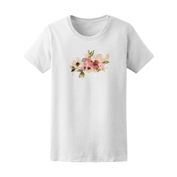 Flowers Watercolor Composition Tee Women's -Image by Shutterstock