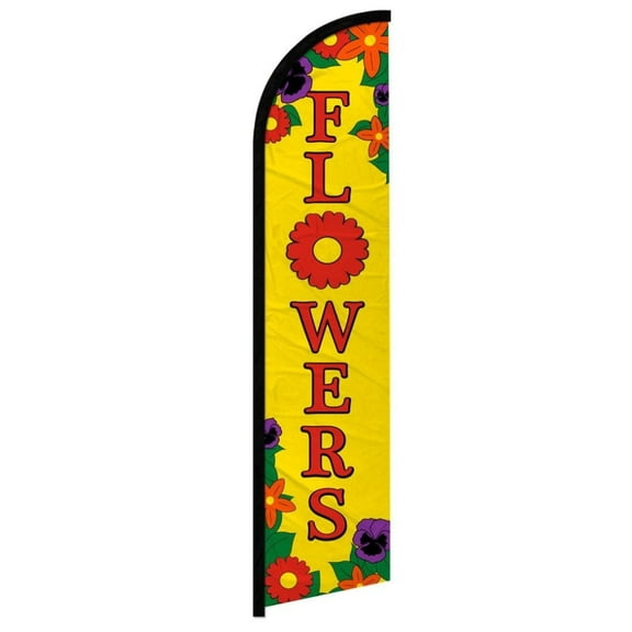Flowers Windless Banner Flag