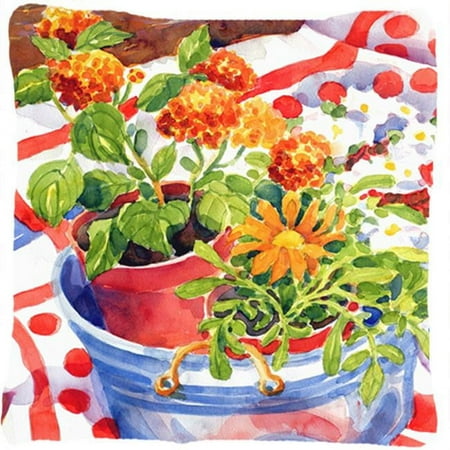 Flowers With A Side Of Lemons Decorative Indoor & Outdoor Fabric Pillow