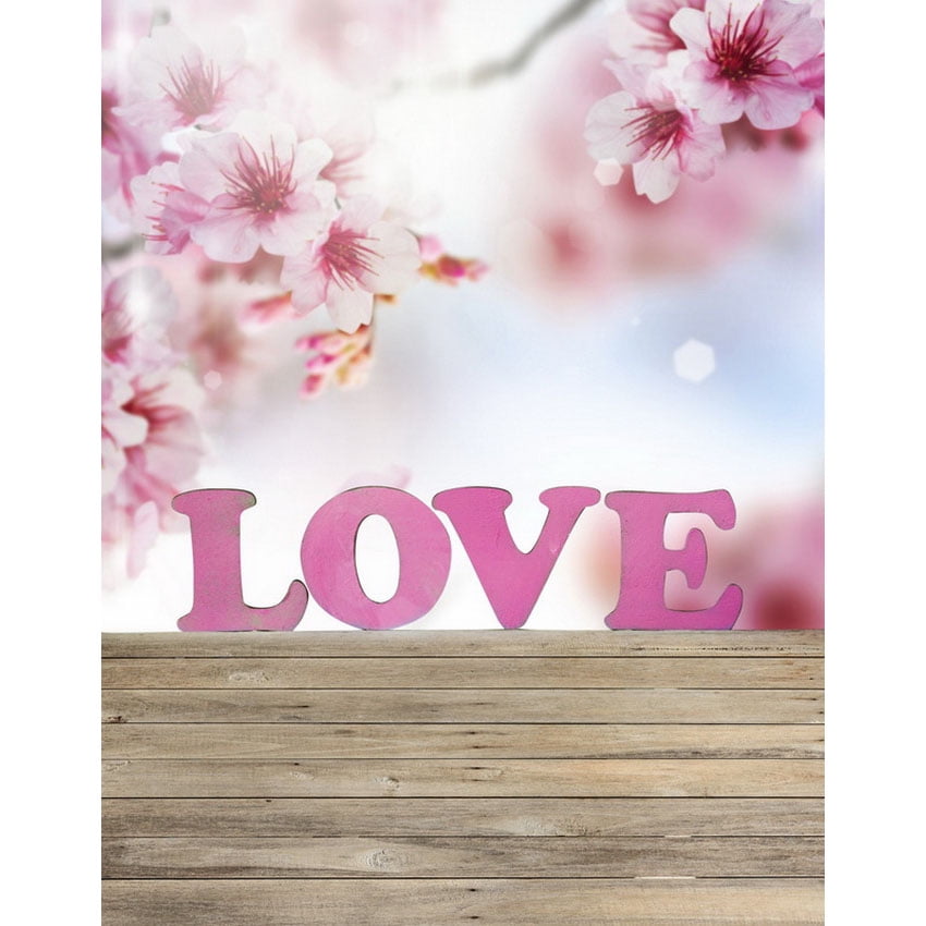 Flowers Wooden Floor Vinyl Print Cloth Photography Backdrop for Wedding ...