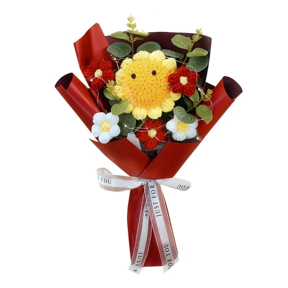 Flowers Wool Weaving Flower High Appearance Durable For All Ages Great For Valentine's Day Anniversary Birthday