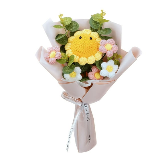 Flowers Wool Weaving Flower High Appearance Durable Option For All Ages Removable Flowers Toys For Valentine's Day Day Anniversary Birthday