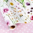 thumbnail image 1 of Flowers Wrapping Paper, Reversible Wave Point Gift Wrap for Birthday, Valentines, Mothers day, Graduation, Wedding, Fathers day, Baby Shower, Christmas (17in x 16.4ft), 1 of 4
