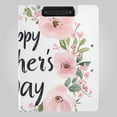 thumbnail image 1 of Flowers Wreath Mothers Day Foldable Binder Folder Clipboard with Pen Slot Double Clips A4 Size File Storage, 1 of 8