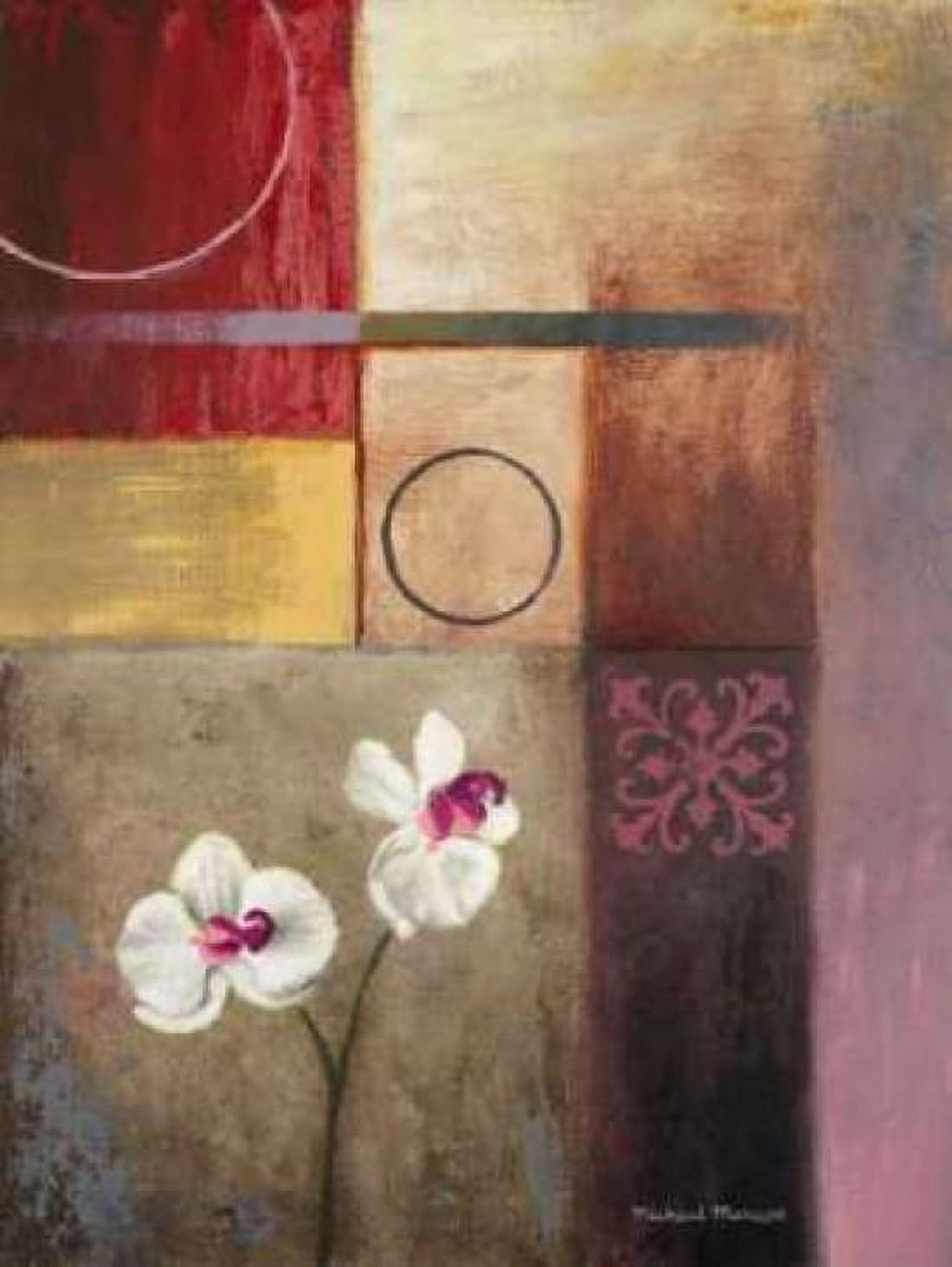 Flowers and Abstract Study I Canvas Art - Michael Marcon (22 x 28)