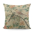 thumbnail image 1 of Flowers and Bird Throw Pillow Cover, Outdoor Decoration for Sofa Couch Farmhouse, 1 of 5