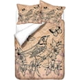 thumbnail image 1 of Flowers and Birds Duvet Cover Set,Bedding Set for Kids and Adult, Home Decor,Twin Size, 1 of 4