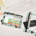 thumbnail image 1 of Flowers and Cow 2 Pack Pencil Pouches Zipper Pencil Case 3 Ring Pencil Pouch Cosmetic Bag, 1 of 6