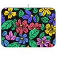 thumbnail image 1 of Flowers and Leaves Black Dish Drying Mat Dish Drainer Rack Mats Water Absorbent Non-Slip Easy Clean Heat Resistant for Kitchen Counter, 1 of 8