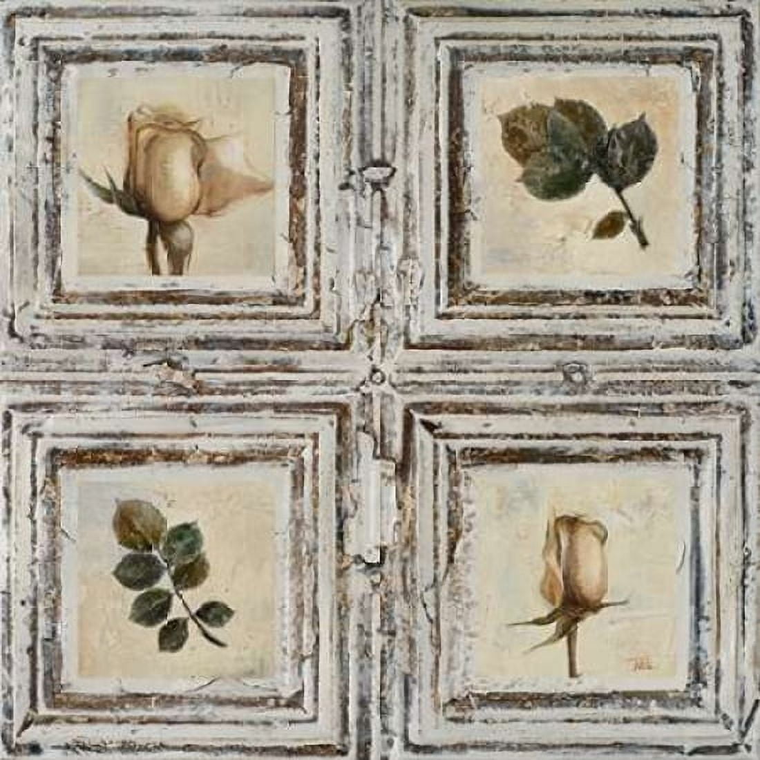 Flowers and Leaves I Canvas Art - Patricia Pinto (24 x 24)