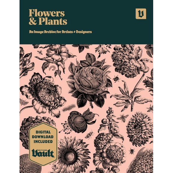 Flowers and Plants: An Image Archive of Botanical Illustrations for Artists and Designers, (Paperback)
