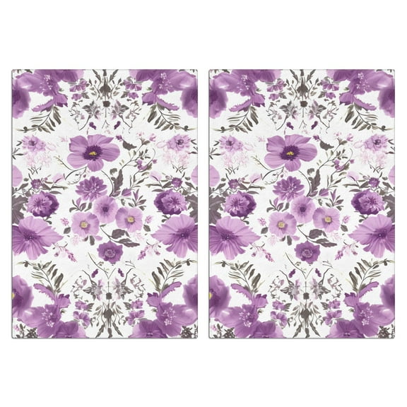 Flowers and Plants Kitchen Towels Set Of 2, Absorbent and Soft Dish Towels for Farmhouse Decor, Country Kitchen.