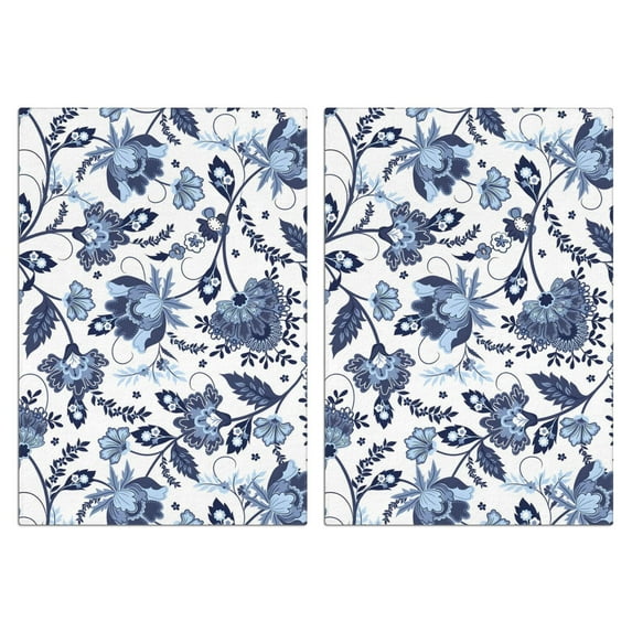 Flowers and Plants Kitchen Towels Set Of 2, Absorbent and Soft Dish Towels for Farmhouse Decor, Country Kitchen.