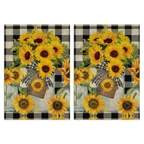Flowers and Plants Kitchen Towels Set Of 2, Absorbent and Soft Dish Towels for Farmhouse Decor, Country Kitchen.