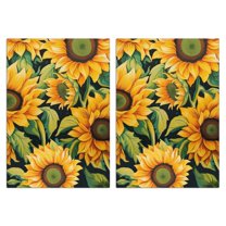 Flowers and Plants Kitchen Towels Set Of 2, Absorbent and Soft Dish Towels for Farmhouse Decor, Country Kitchen.