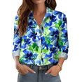 thumbnail image 1 of Flowers and love  Womens Button Down Shirts Boho Floral Printed Long Sleeve Blouses Business Work Shirt Dressy Casual Loose Tops, 1 of 10