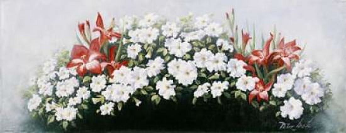 Flowers bouqet Canvas Art - Peter Motz (24 x 48)