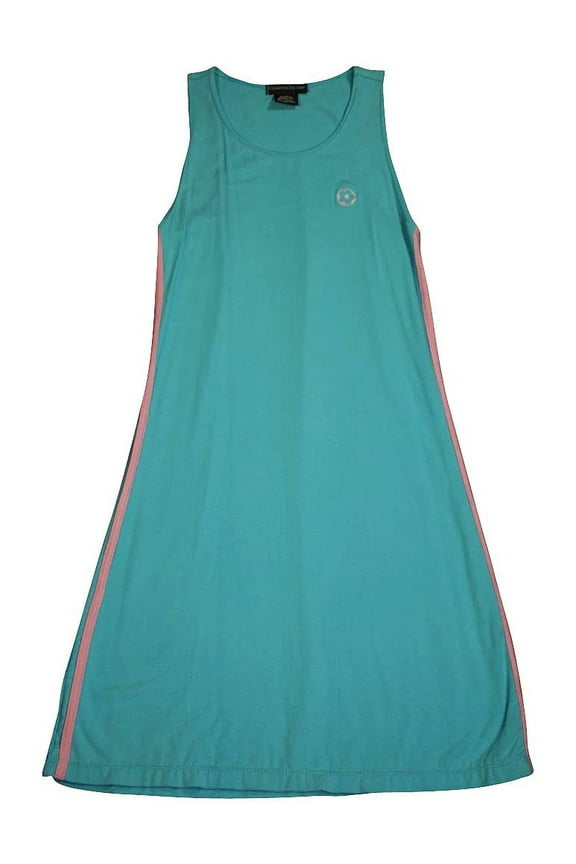 - Big Girls Sleevelss Dress - 6 Styles to Choose 35637-12 (turquoise)