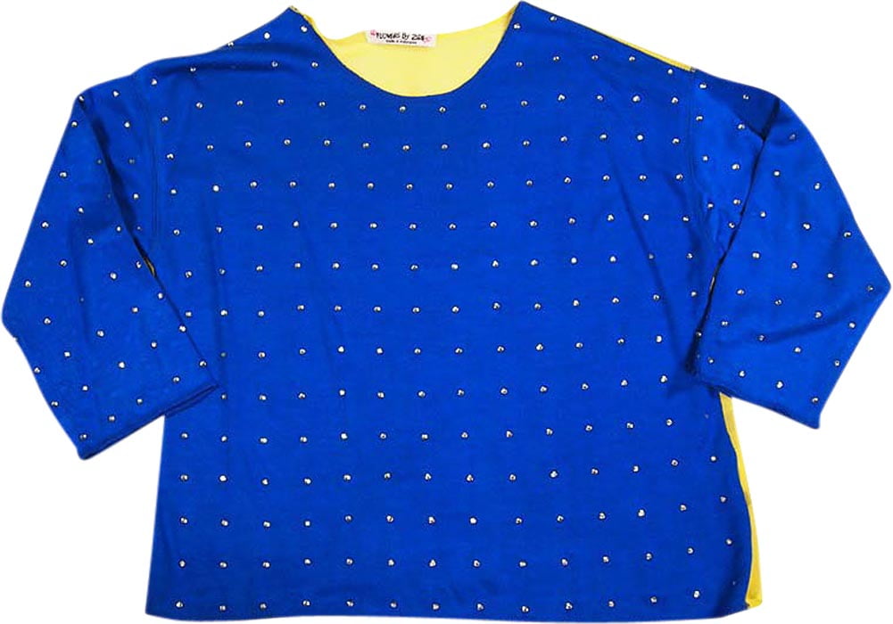 Flowers by Zoe Girls 3/4 Sleeve Fashion Scoop Neck Sweatshirt Top 35795