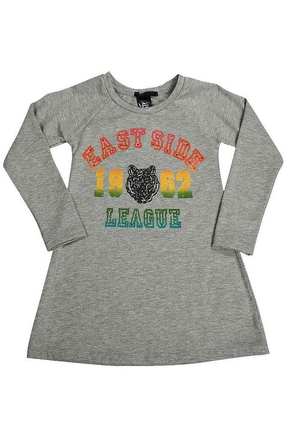 Girls' Long Sleeve Trendy Elegance A-Line Dress