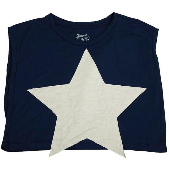 Flowers by Zoe - Little Girls' Sleeveless Top 33501-5 (Navy Star)