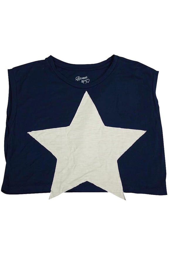 - Little Girls' Sleeveless Top 33501-5 (Navy Star)