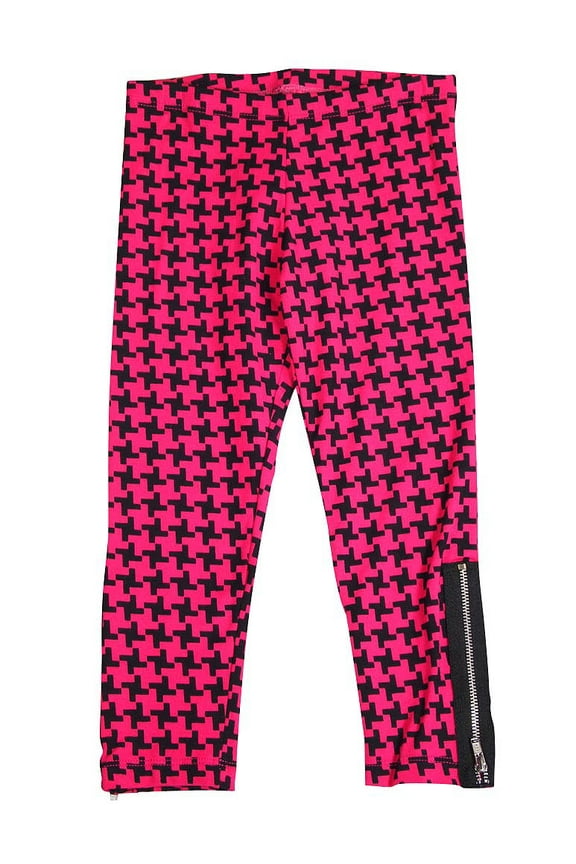 Little Girls' Stylish Comfort Houndstooth Leggings
