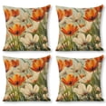 thumbnail image 1 of Flowers grass sunny daylinen throw pillowcase decoration pillowcase gifting preferred 24x24 inch cushion cover 4 sets sofa pillowcase sofa bedroom living room car, 1 of 8