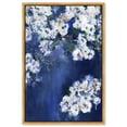 thumbnail image 1 of Flowers in Blues Canvas Print Summer Art Prints by Art Remedy, Gold Frame, 16 x 24, 1 of 7