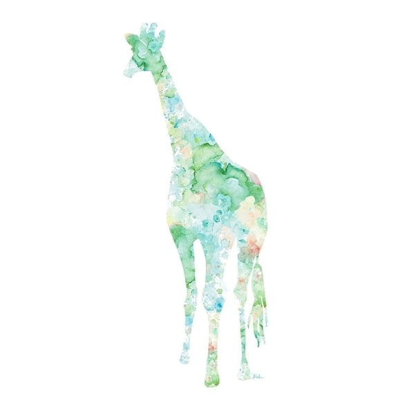 Flowers in Giraffe Poster Print by Patricia Pinto