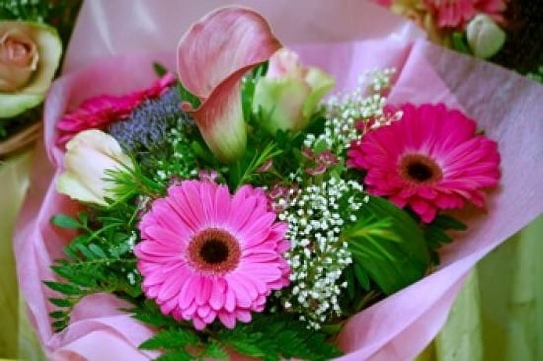 Flowers in Market Canvas Art - Dave Bartruff DanitaDelimont (36 x 24)