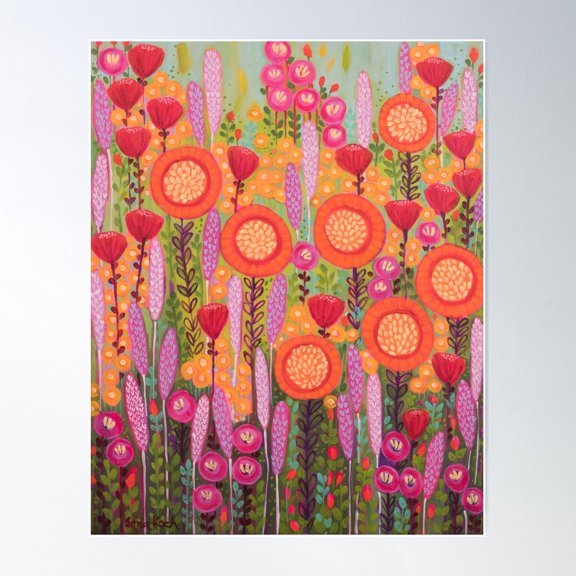 Flowers in Spring Poster, 24x36 UNFRAMED