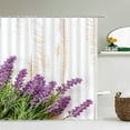 thumbnail image 1 of Flowers lavender Pattern Shower Curtains Waterproof Polyester Bath Screen for Home Decoration Bathroom Printed Shower Curtain, 1 of 5